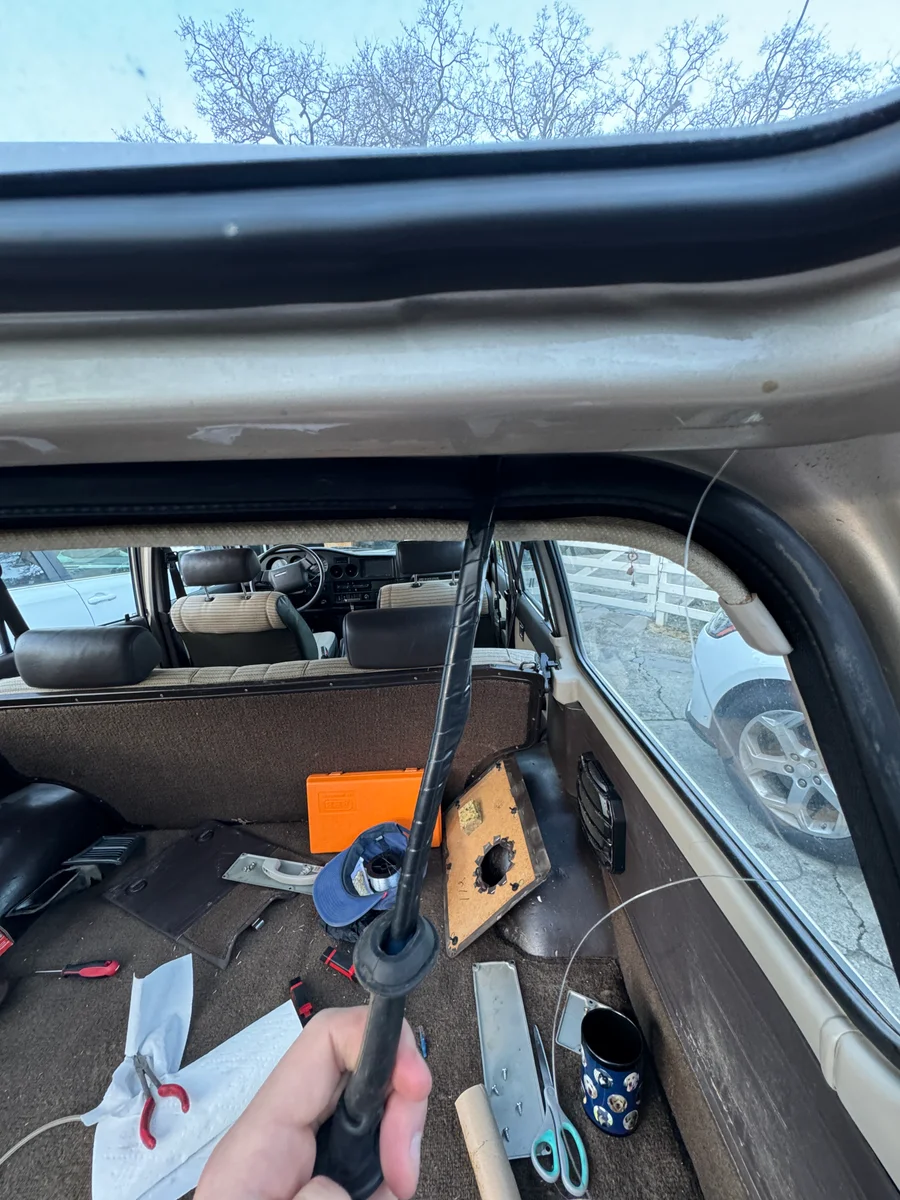 Rear washer