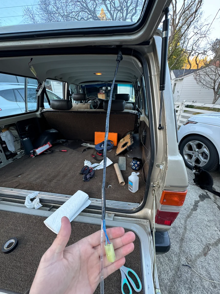 Rear washer