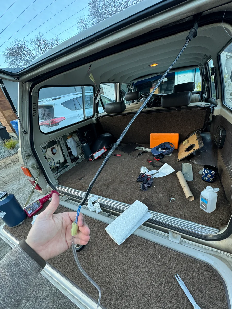 Rear washer