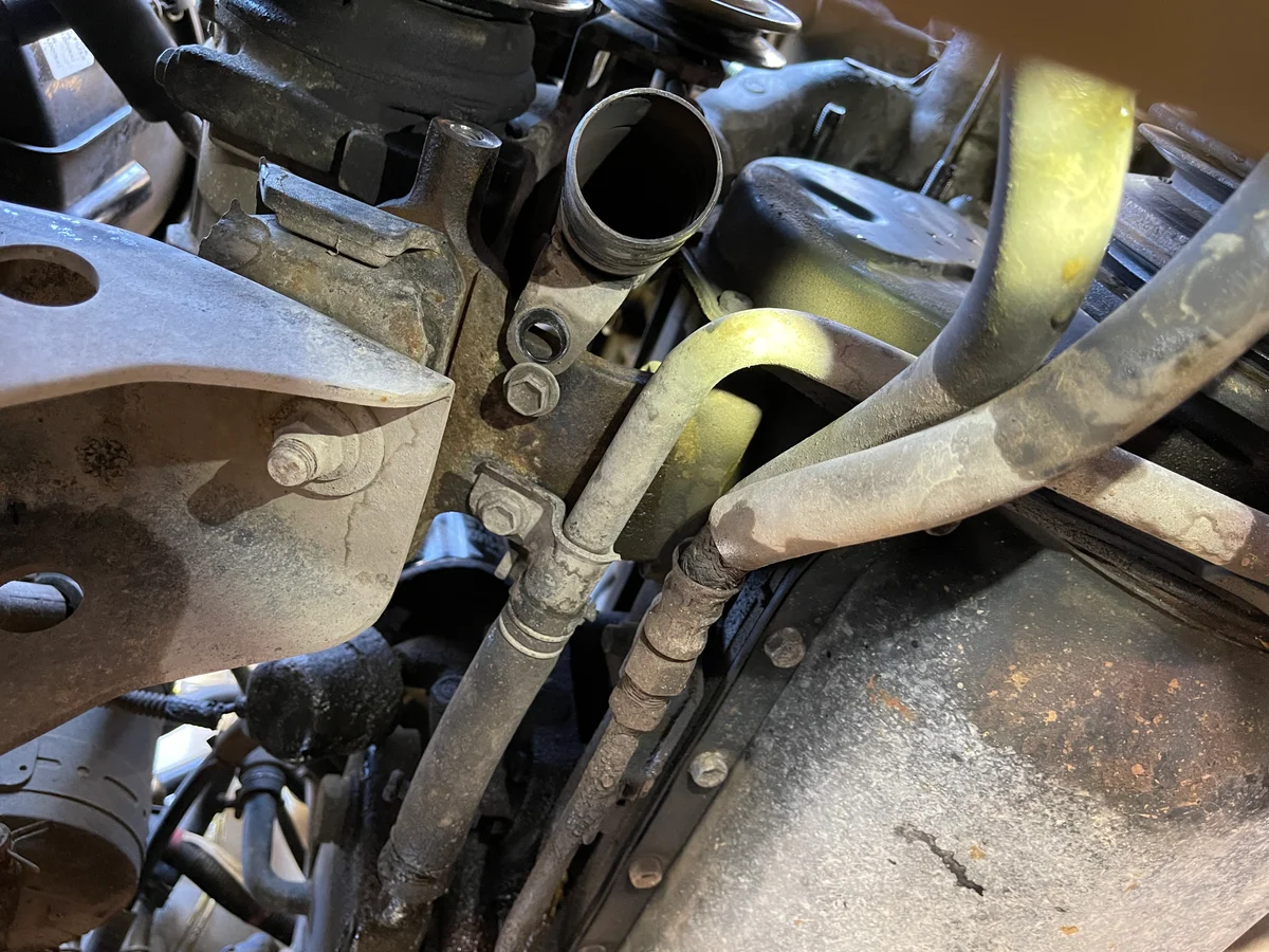 Water pump and belts