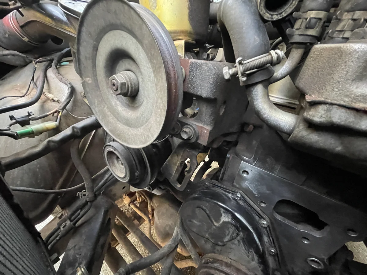 Water pump and belts