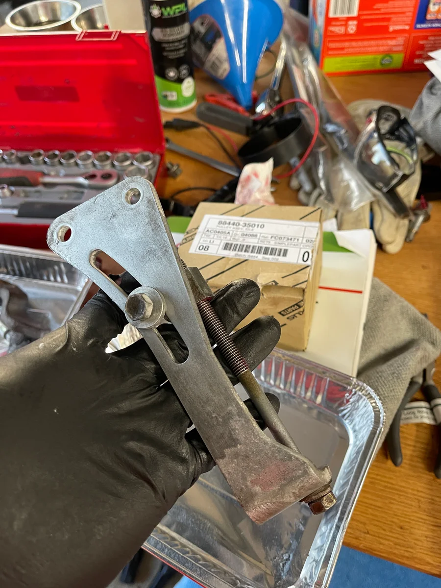 Water pump and belts