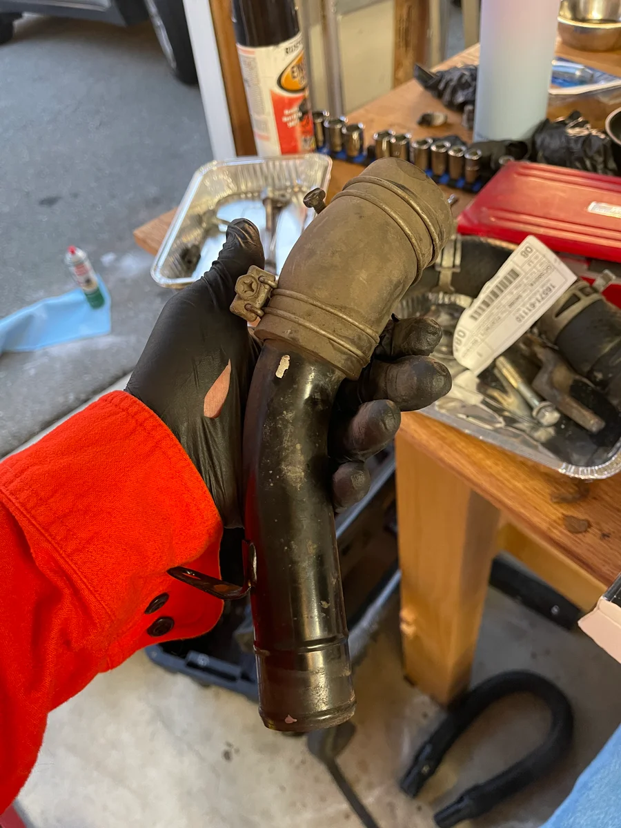 Water pump and belts