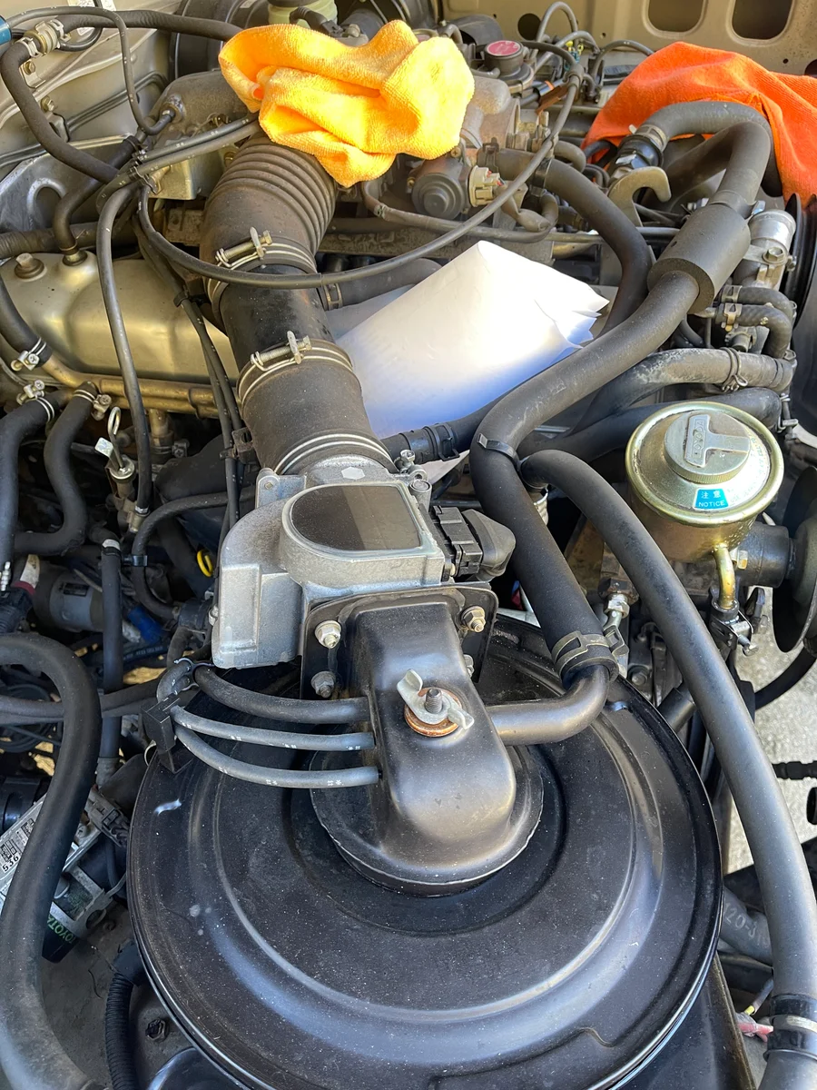 Water pump and belts