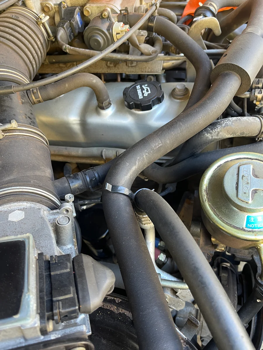 Water pump and belts