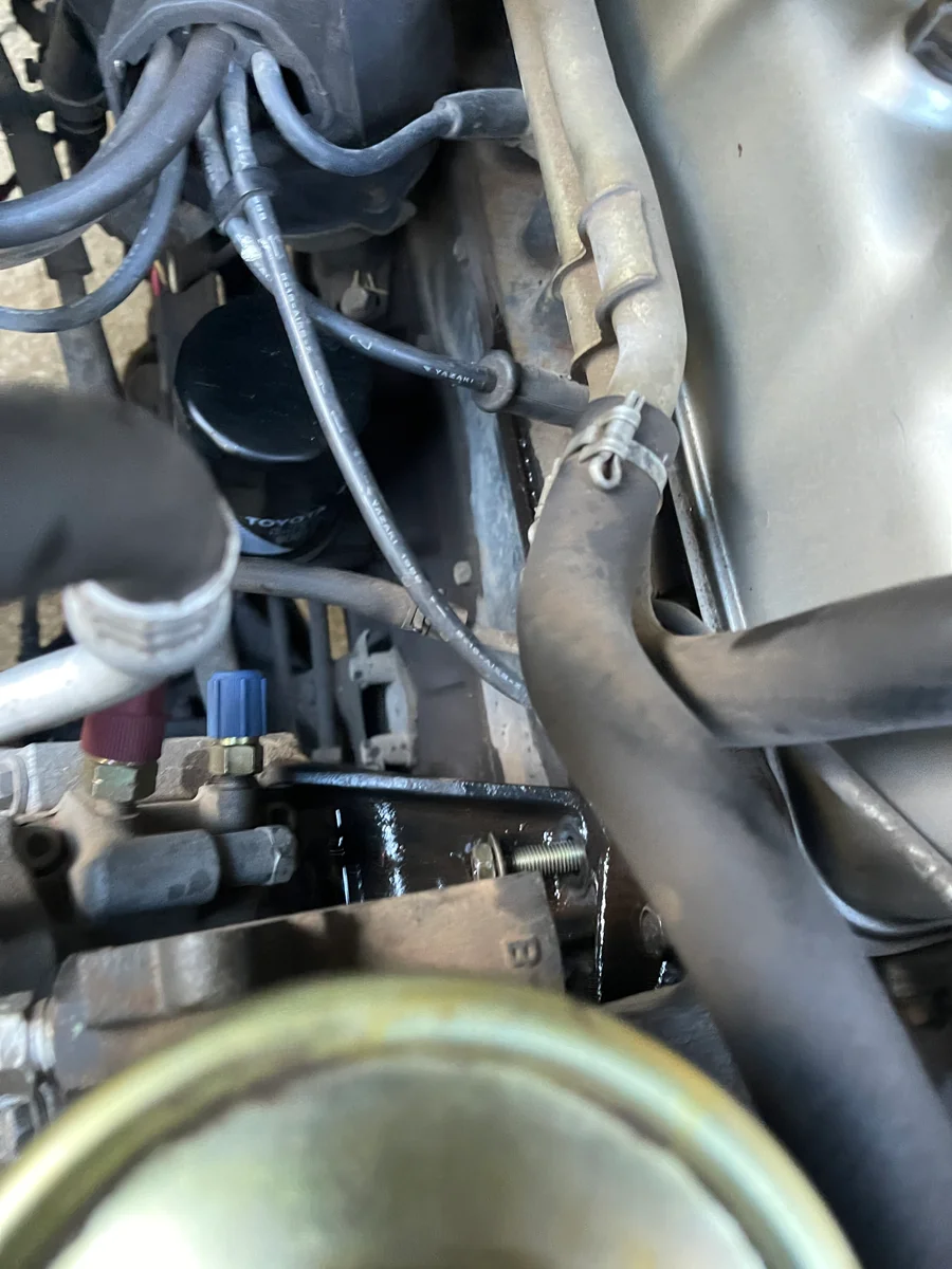 Water pump and belts