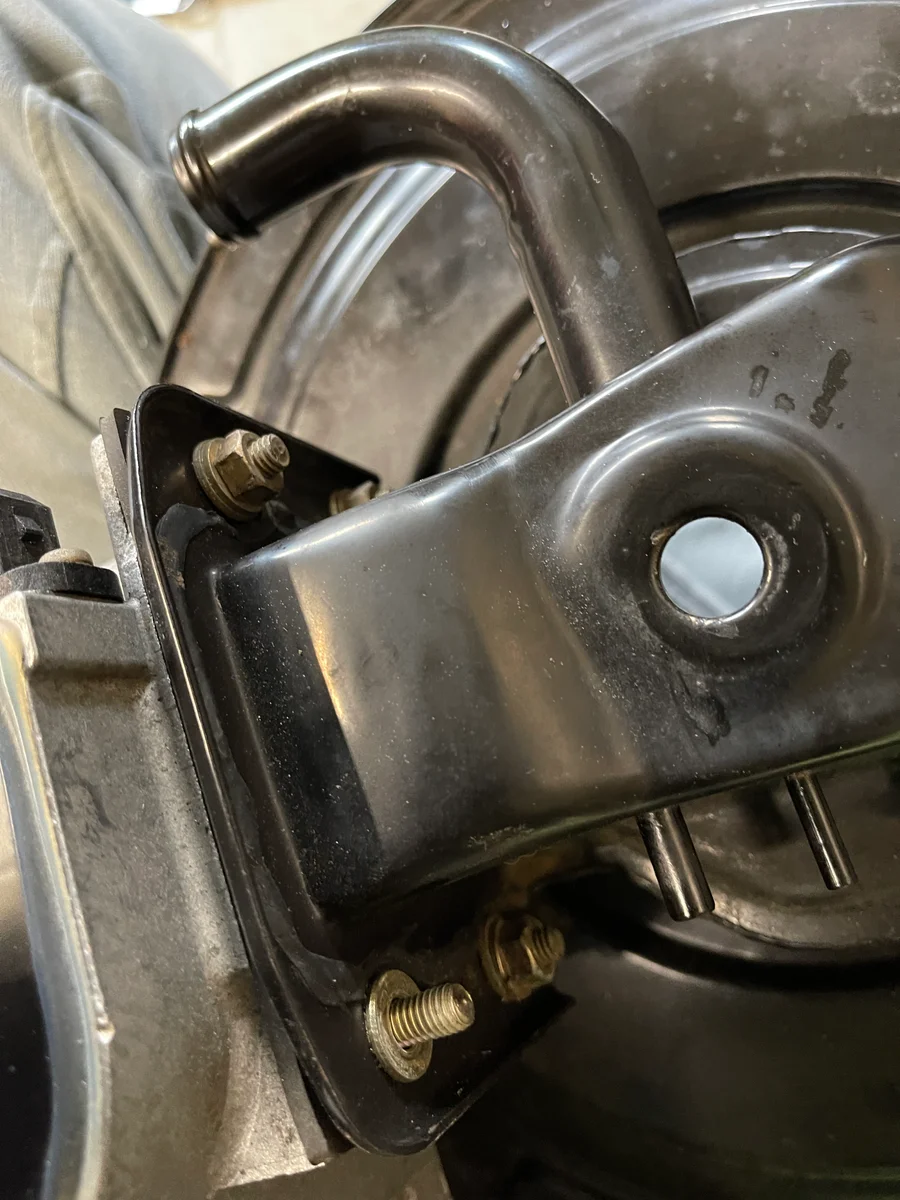 Water pump and belts