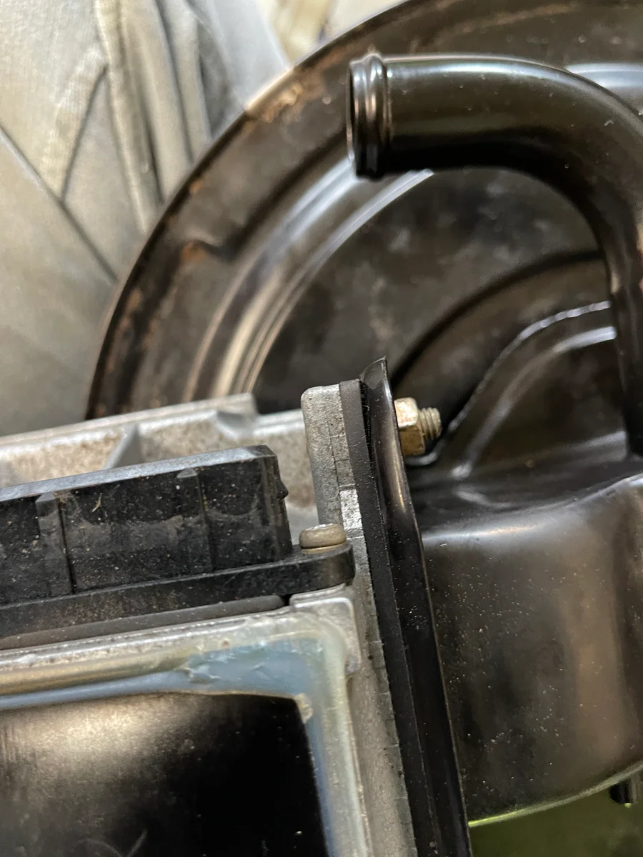 Water pump and belts