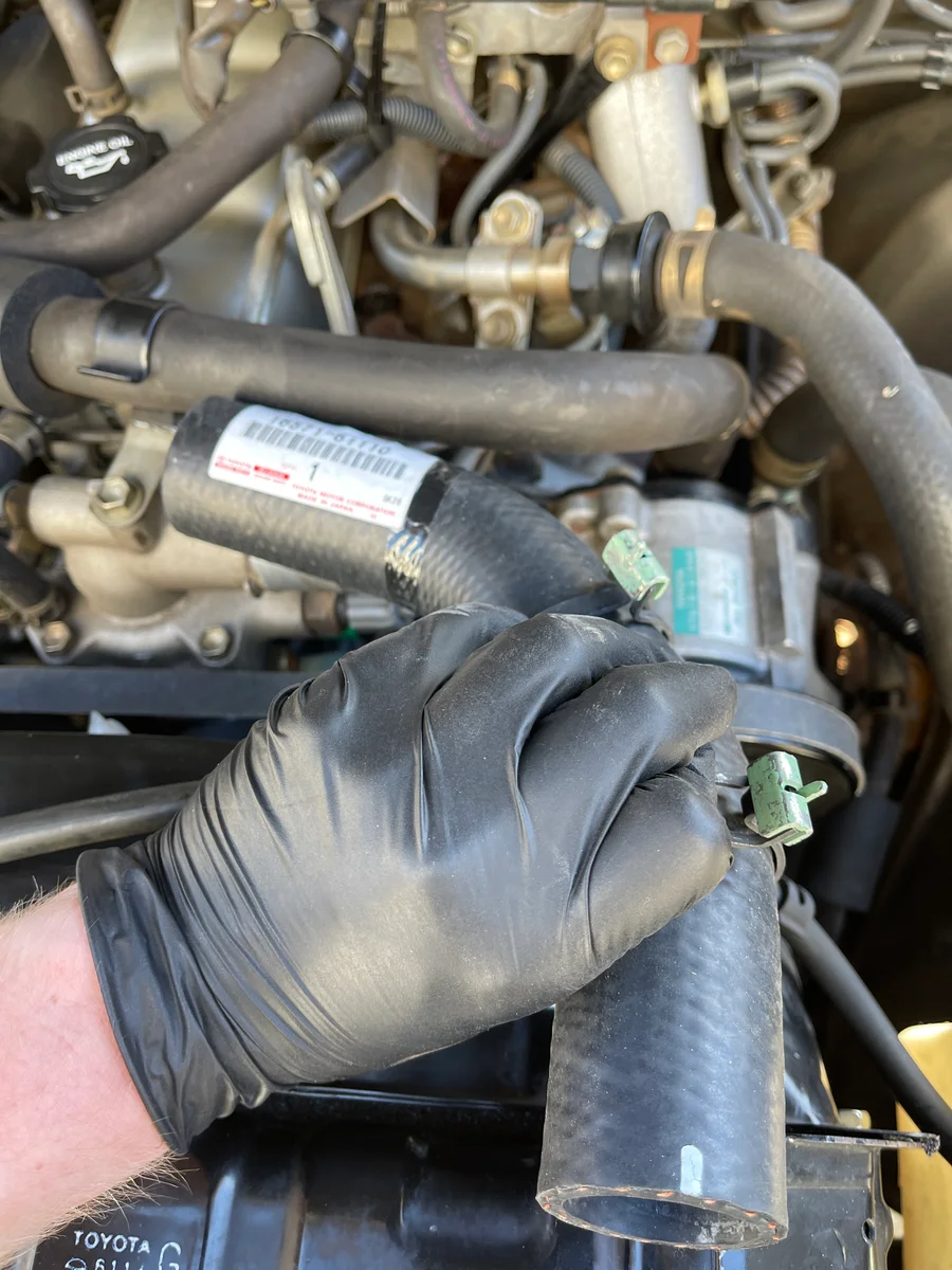 Water pump and belts